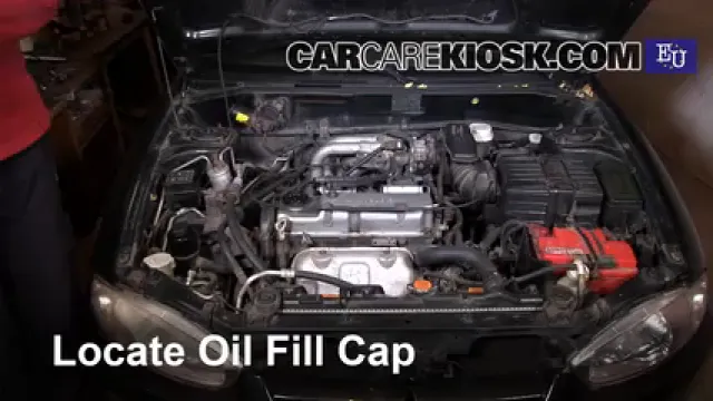 2003 Mitsubishi Colt GL 1.3L 4 Cyl. Aceite Agregar aceite